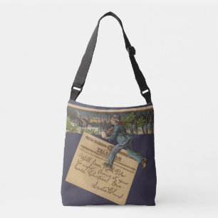  kerstbrief crossbody tas