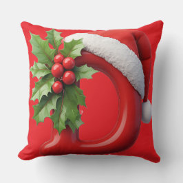 Kerstbrief D Monogram Decoratie Voor Thuis Kussen