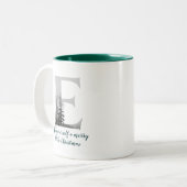 Kerstbrief E Alfabet Coffee Mok (Voorkant links)