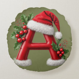 Kerstbrief Een Kerstmannenhoed Huis Decoratie Cade Rond Kussen