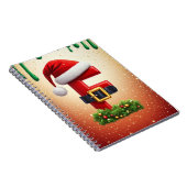 Kerstbrief F met kerstkransaccent 🎅 Notitieboek (Rechterzijde)