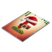 Kerstbrief F met kerstkransaccent 🎅 Notitieboek (Linkerzijde)