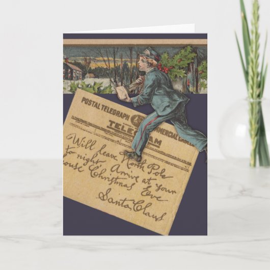  kerstbrief feestdagen kaart (Voorkant)