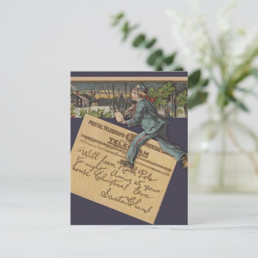 kerstbrief feestdagenkaart (Staand voorkant)