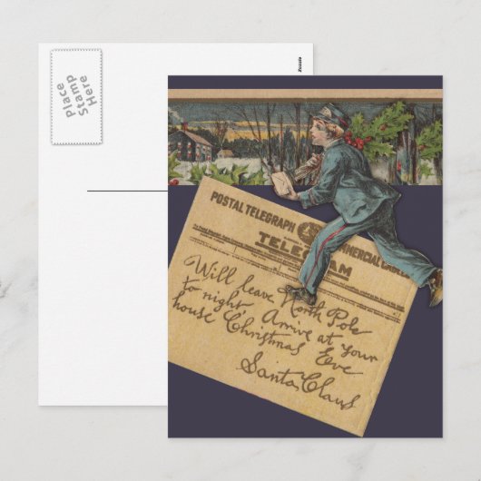  kerstbrief feestdagenkaart (Voorkant / Achterkant)