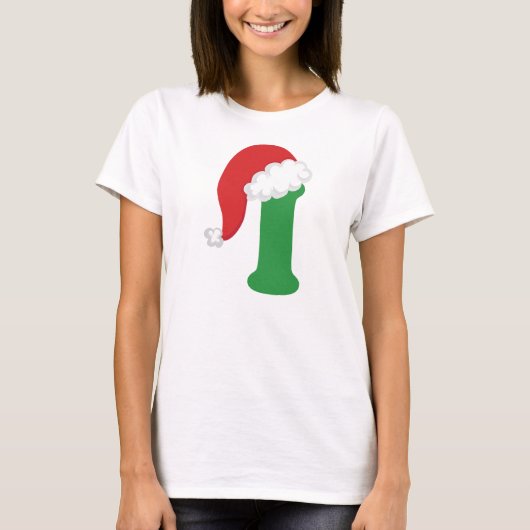 Kerstbrief I Alphabet T-shirt (Voorkant)