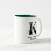 Kerstbrief K Alphabet Coffee Mok (Voorkant rechts)