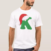 Kerstbrief K Alphabet Shirt (Voorkant)