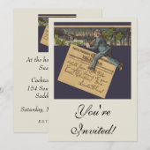 kerstbrief kaart (Voorkant / Achterkant)