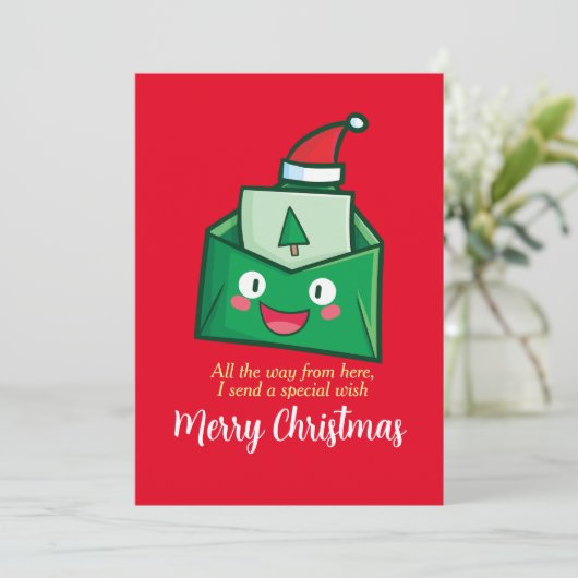 kerstbrief kaart (Staand voorkant)