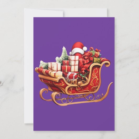 kerstbrief kaart (Achterkant)