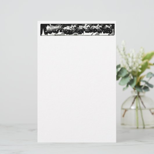 Kerstbrief kerstfeestdag briefpapier (Staand voorkant)