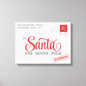 Kerstbrief Kerstmis Canvas Home Decor Afdruk (Voorkant)
