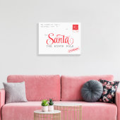 Kerstbrief Kerstmis Canvas Home Decor Afdruk (Insitu (Woonkamer))