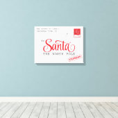 Kerstbrief Kerstmis Canvas Home Decor Afdruk (Insitu (Houten vloer))