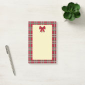 Kerstbrief Kerststationery Papier met Schotse Ruit Post-it® Notes (Kantoor)