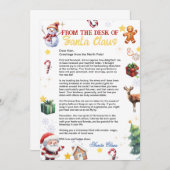 Kerstbrief Kerstvakantie Kaart (Voorkant / Achterkant)