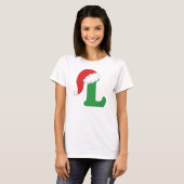 kerstbrief L-alfabet T-shirt (Voorkant volledig)