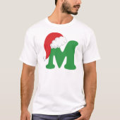 Kerstbrief M-alfabet T-shirt (Voorkant)
