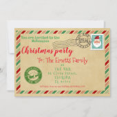 kerstbrief met kerstfeest en kerstfeest kaart (Voorkant)