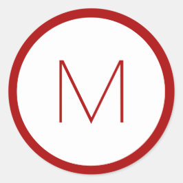 kerstbrief met minimalistische feestdag ronde sticker