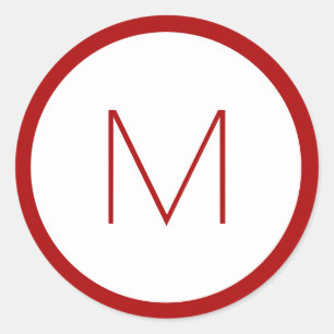 kerstbrief met minimalistische feestdag ronde sticker