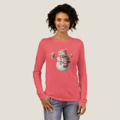 Kerstbrief met rode vrolijkheid Tri-Blend shirt (Voorkant)