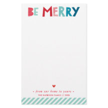 KERSTBRIEF moderne lol wees vrolijk typografie