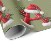 🎅 Kerstbrief Monogram Decoratie Cadeaubord 🎄 Cadeaupapier (Rol Hoek)