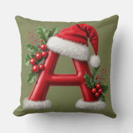 Kerstbrief Monogramma Decoratie voor Thuis Kussen