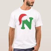 Kerstbrief N Alphabet T-shirt (Voorkant)