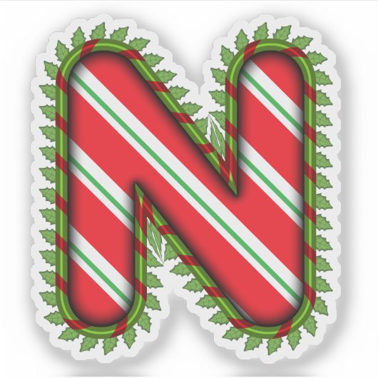 Kerstbrief N Sticker (Voorkant)