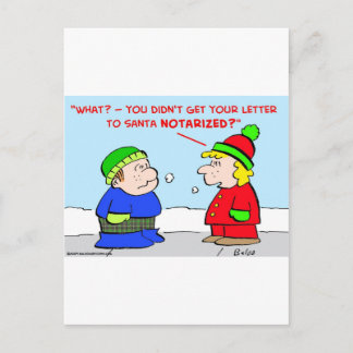 kerstbrief notariële kerstman feestdagenkaart