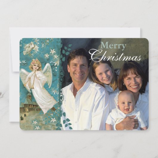 Kerstbrief op rug engel kerst Kaarten (Voorkant)
