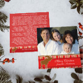 Kerstbrief over de Kaart met de achterste kerstmis