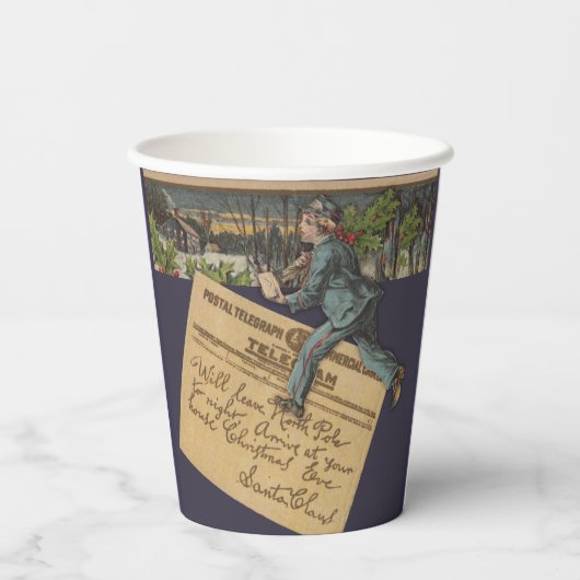 kerstbrief papieren bekers (Achterkant)