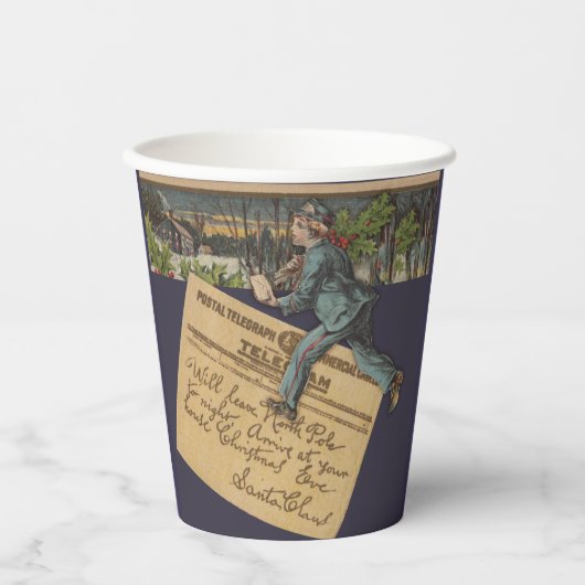  kerstbrief papieren bekers (Voorkant)