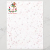 kerstbrief Personal Cute Holiday Village (Voorkant)