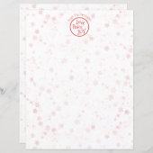 Kerstbrief Personal Holiday Love Peace Jose (Voorkant / Achterkant)