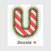 Kerstbrief R Sticker (Vel)