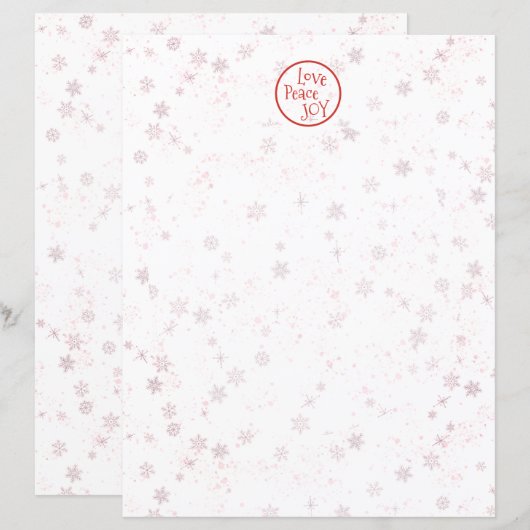 Kerstbrief Red Holiday Love Peace Jose (Voorkant / Achterkant)