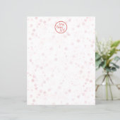 Kerstbrief Red Holiday Love Peace Jose (Staand voorkant)