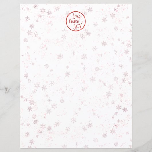 Kerstbrief Red Holiday Love Peace Jose (Voorkant)