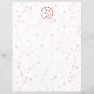 Kerstbrief Red Holiday Love Peace Jose