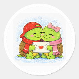 Kerstbrief Ronde Sticker