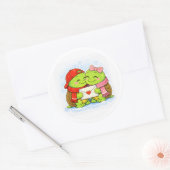 Kerstbrief Ronde Sticker (Envelop)