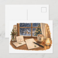 Kerstbrief Schrijfbureau voor Gezellige Briefpapie