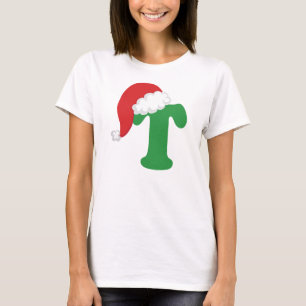 Kerstbrief T-alfabet T-shirt