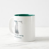 Kerstbrief T Alphabet Coffee Mok (Voorkant links)