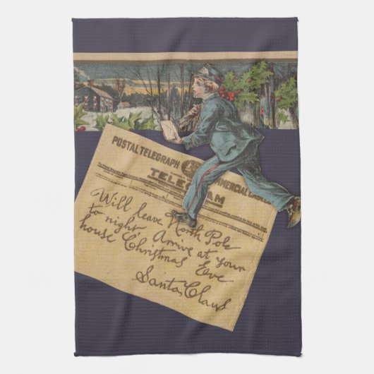  kerstbrief theedoek (Verticaal)